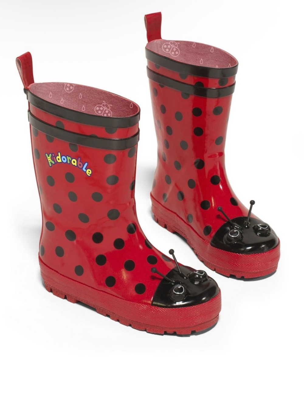 Kidorable Ladybug Rain Boots